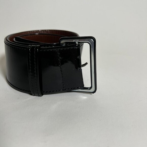 Jean Paul Gaultier Black Patent Leather Wide Waist Belt - Picture 8 of 8